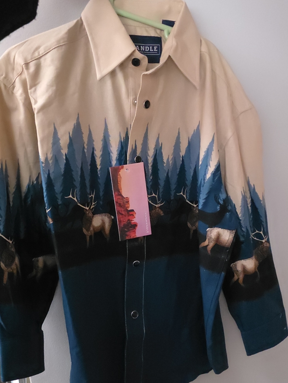 Panhandle Boys Snap Button Western Shirt Size S/6